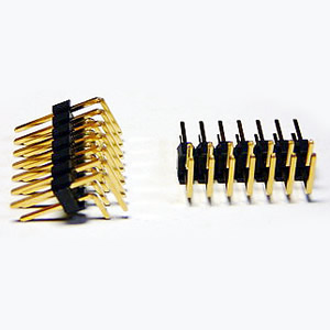 25410WMR1-X-X-X 2.54 mm Dual Row Right Angle Pin Headers
